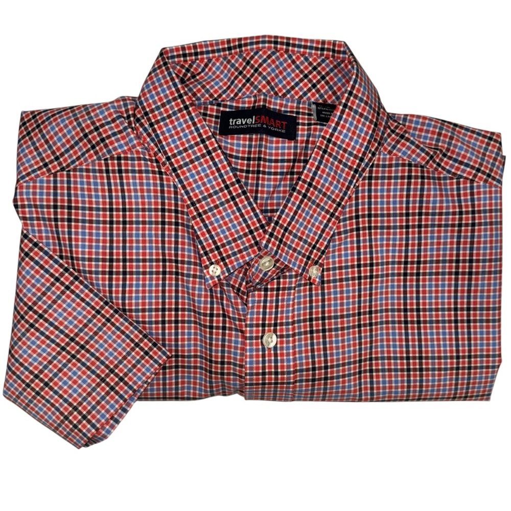Roundtree & Yorke Travel Smart 3XB Short Sleeve Button Up Shirt